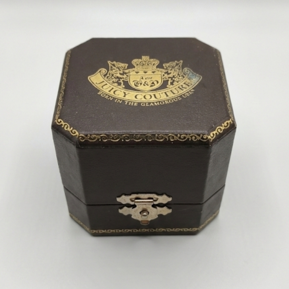 Juicy Couture Brown Jewelry Box with Gold Details